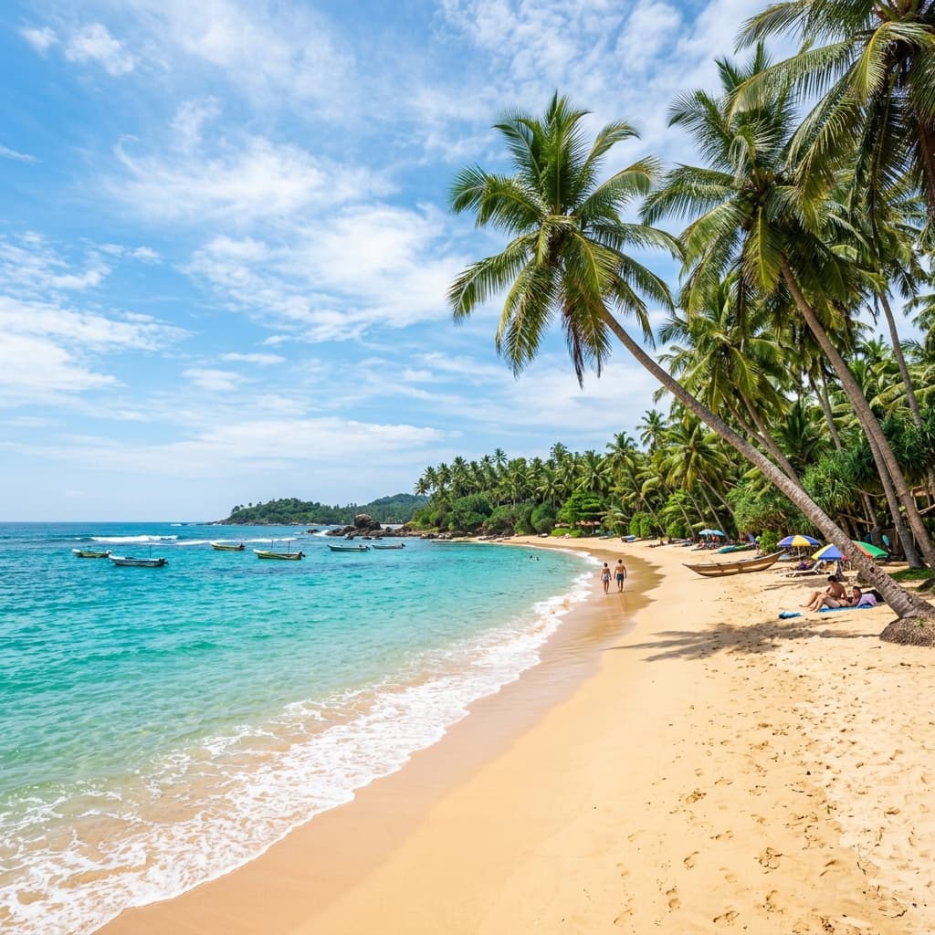 Palm-Fringed Beaches of Weligama