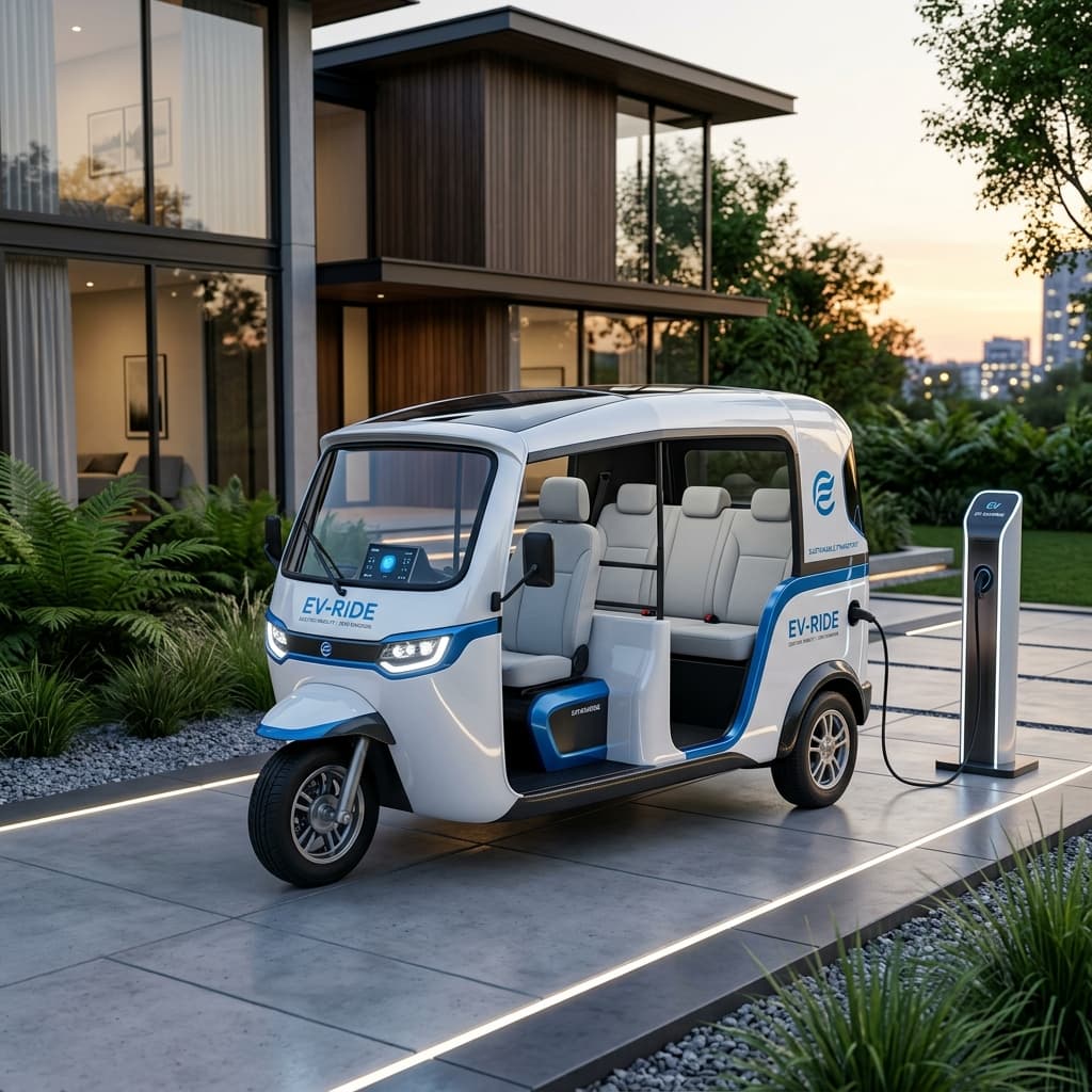 The Eco Coco 100% Electric EV Tuk Tuk
